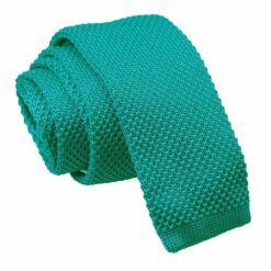 Teal Knitted Skinny Tie Teal Knitted Skinny Tie