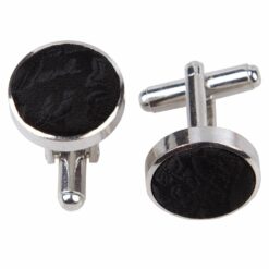 Black Paisley Cufflinks Black Paisley Cufflinks