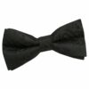 Black Paisley Pre-Tied Bow Tie