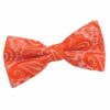 Burnt Orange Paisley Pre-Tied Bow Tie
