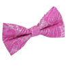 Fuchsia Pink Paisley Pre-Tied Bow Tie