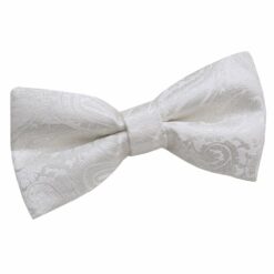 Ivory Paisley Pre-Tied Bow Tie Ivory Paisley Pre-Tied Bow Tie