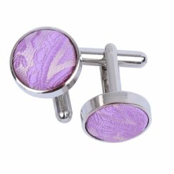 Lilac Paisley Cufflinks Lilac Paisley Cufflinks