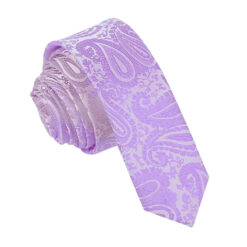 Lilac Paisley Skinny Tie Lilac Paisley Skinny Tie