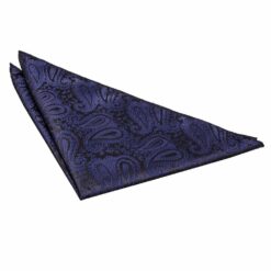 Navy Blue Paisley Pocket Square Navy Blue Paisley Pocket Square