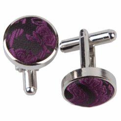 Purple Paisley Cufflinks Purple Paisley Cufflinks