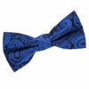 Royal Blue Paisley Pre-Tied Bow Tie
