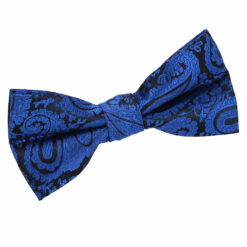 Royal Blue Paisley Pre-Tied Bow Tie Royal Blue Paisley Pre-Tied Bow Tie