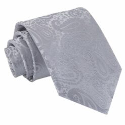 Silver Paisley Tie Silver Paisley Tie