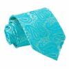 Turquoise Paisley Tie