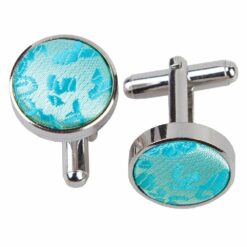 Turquoise Paisley Cufflinks Turquoise Paisley Cufflinks