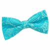 Turquoise Paisley Pre-Tied Bow Tie