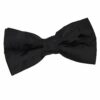 Black Floral Pre-Tied Bow Tie