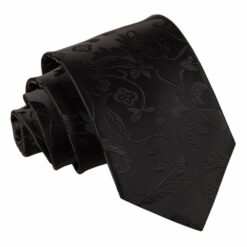 Black Floral Tie Black Floral Tie