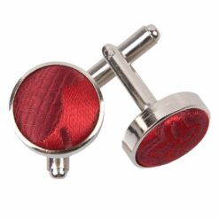 Burgundy Floral Cufflinks Burgundy Floral Cufflinks