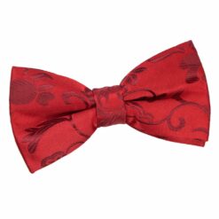 Burgundy Floral Pre-Tied Bow Tie Burgundy Floral Pre-Tied Bow Tie