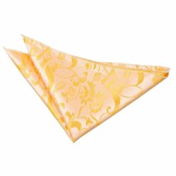 Gold Floral Pocket Square Gold Floral Pocket Square