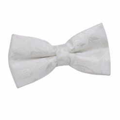 Ivory Floral Pre-Tied Bow Tie Ivory Floral Pre-Tied Bow Tie