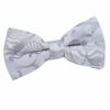 Silver Floral Pre-Tied Bow Tie