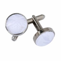White Floral Cufflinks White Floral Cufflinks