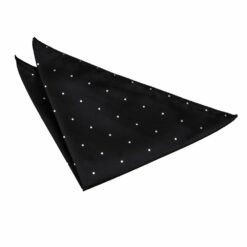 Black Pin Dot Pocket Square Black Pin Dot Pocket Square