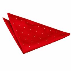 Dark Red Pin Dot Pocket Square Dark Red Pin Dot Pocket Square