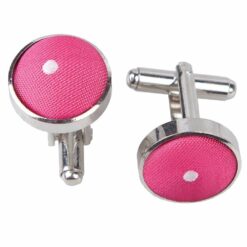 Hot Pink Pin Dot Cufflinks Hot Pink Pin Dot Cufflinks