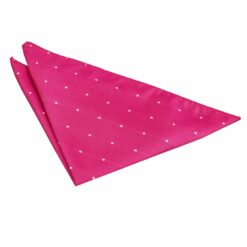 Hot Pink Pin Dot Pocket Square Hot Pink Pin Dot Pocket Square