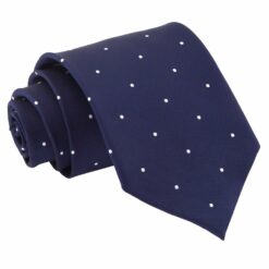 Navy Blue Pin Dot Tie Navy Blue Pin Dot Tie