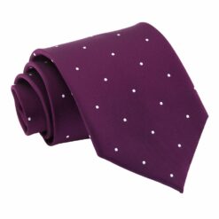 Purple Pin Dot Tie