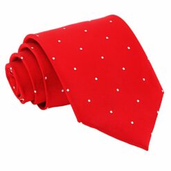 Red Pin Dot Tie Red Pin Dot Tie