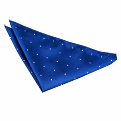 Royal Blue Pin Dot Pocket Square