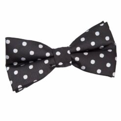 Black Polka Dot Classic Pre-Tied Bow Tie Black Polka Dot Classic Pre-Tied Bow Tie