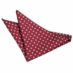 Burgundy Polka Dot Classic Pocket Square Burgundy Polka Dot Classic Pocket Square