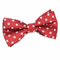 Dark Red Polka Dot Classic Pre-Tied Bow Tie Dark Red Polka Dot Classic Pre-Tied Bow Tie