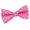 Hot Pink Polka Dot Classic Pre-Tied Bow Tie