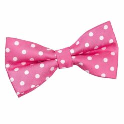 Hot Pink Polka Dot Classic Pre-Tied Bow Tie Hot Pink Polka Dot Classic Pre-Tied Bow Tie