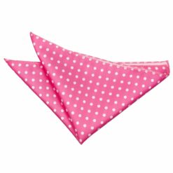 Hot Pink Polka Dot Classic Pocket Square Hot Pink Polka Dot Classic Pocket Square