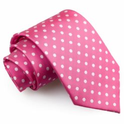 Hot Pink Polka Dot Classic Tie Hot Pink Polka Dot Classic Tie