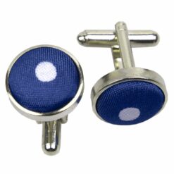 Navy Blue Polka Dot Classic Cufflinks