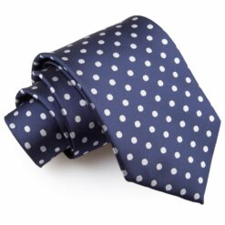 Navy Blue Polka Dot Classic Tie Navy Blue Polka Dot Classic Tie