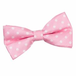 Pink Polka Dot Classic Pre-Tied Bow Tie