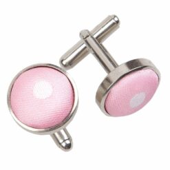 Pink Polka Dot Classic Cufflinks