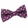 Purple Polka Dot Classic Pre-Tied Bow Tie