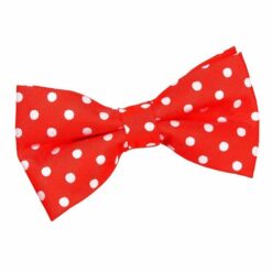Red Polka Dot Classic Pre-Tied Bow Tie