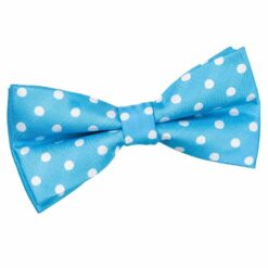 Robin's Egg Blue Polka Dot Classic Pre-Tied Bow Tie Robin's Egg Blue Polka Dot Classic Pre-Tied Bow Tie