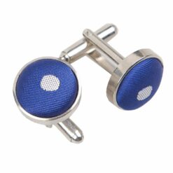 Royal Blue Polka Dot Classic Cufflinks