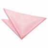 Baby Pink Plain Satin Pocket Square