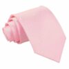 Baby Pink Plain Satin Extra Long Tie