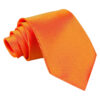 Burnt Orange Plain Satin Tie